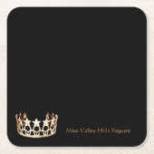 アメリ恋しく思カUSA金ゴールドスターズ紙コースター スクエアペーパーコースター (正面)