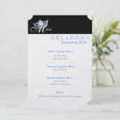 アメリ恋しく思クラシックカきらめくランチョンプログラムカード メニュー (スタンド正面)