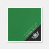 アメリ恋しく思バーシルバークラウン紙ナプキンス スタンダードカクテルナプキン (正面)