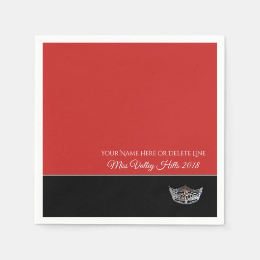 アメリ恋しく思バーシルバークラウン紙ナプキンス スタンダードカクテルナプキン (正面)