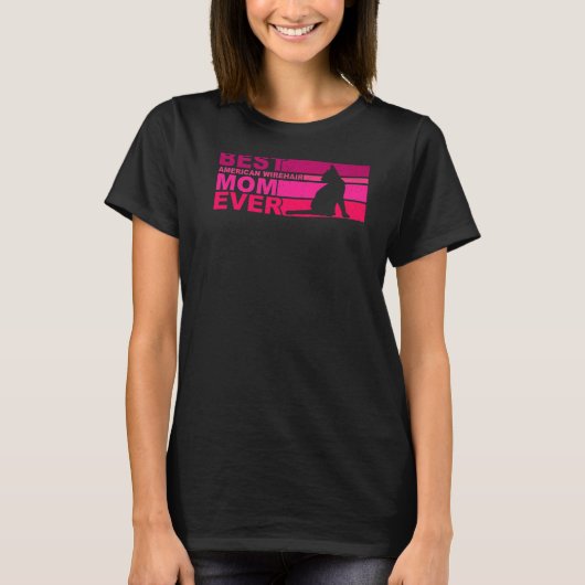 アメリ最高のカの硬い毛ママ Tシャツ (正面)