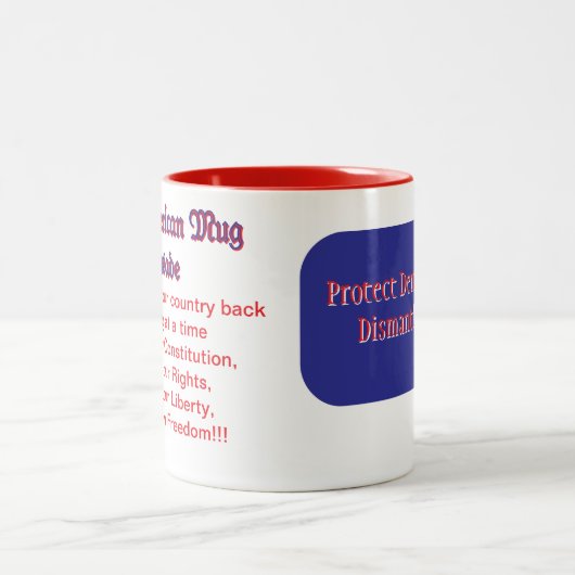 アメリ素晴らしカのマグカップ十字軍 ツートーンマグカップ (中央)