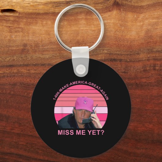アメリ素晴らしカを再び恋しく思私にトランプ引用文 キーホルダー (正面)