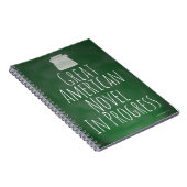 アメリ素晴らしカ小説家エピック作家プライドデザイン ノートブック (右側)