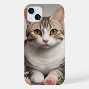 アメリ素晴らしカ・ショートヘアの繊細なバラ iPhone 15 PLUSケース