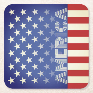 アメリ素朴カをテーマにしたコースター スクエアペーパーコースター