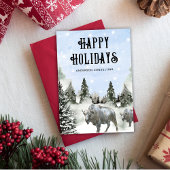 アメリ素朴カウェストハッピーホリデイズビジネス シーズンカード
