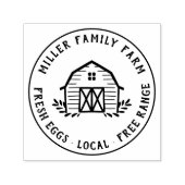 アメリ素朴カファミリーフカスタムァーム卵 セルフインキングスタンプ (デザイン)