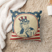 アメリ素朴カーナ叔父サム愛国心 クッション (ブランケット)