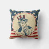 アメリ素朴カーナ叔父サム愛国心 クッション (裏面)