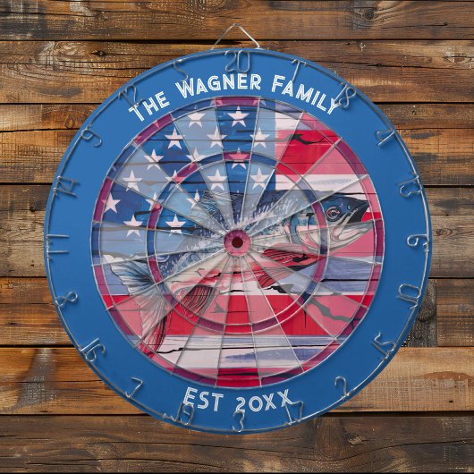 アメリ素朴カ国旗魚釣りカスタムダーツボード ダーツボード