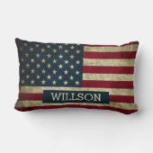 アメリ素朴カ家族背景 ランバークッション (裏面)