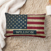 アメリ素朴カ家族背景 ランバークッション (ブランケット)