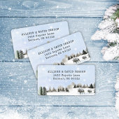 アメリ素朴カ西クリスマス差出人住所 ラベル