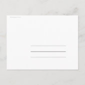 アメリ結婚カーナの発表は日付を保存 案内ポストカード (裏面)