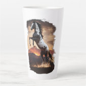 アメリ絵を描カの馬の飼育アットサンダウンラテマグ カフェラテマグ (正面)