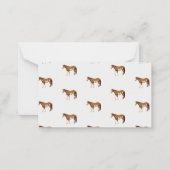 アメリ絵を描カウスウマの水彩色 ノートカード (正面)