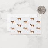 アメリ絵を描カウスウマの水彩色 ノートカード (正面/裏面インサイチュ)