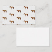 アメリ絵を描カウスウマの水彩色 ノートカード (正面/裏面)