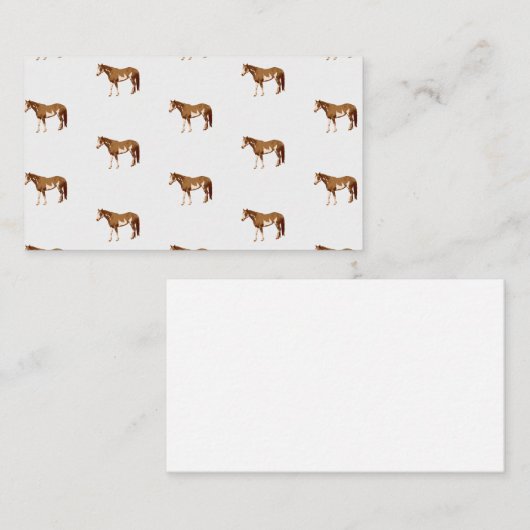 アメリ絵を描カウスウマの水彩色 ノートカード (正面/裏面)