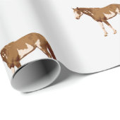 アメリ絵を描カウスウマの水彩色 ラッピングペーパー (ロールコーナー)