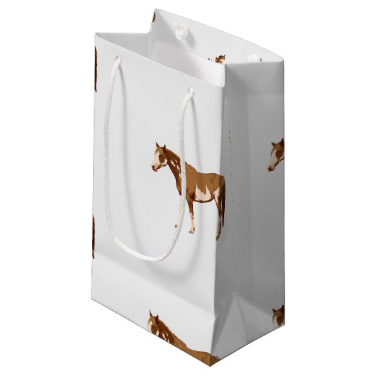 アメリ絵を描カン·ホース·エクエストリアン·ウォーターカラー スモールペーパーバッグ (正面アングル)