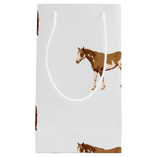 アメリ絵を描カン·ホース·エクエストリアン·ウォーターカラー スモールペーパーバッグ (正面)
