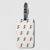 アメリ絵を描カン·ホース·エクエストリアン·ウォーターカラー ラゲッジタグ (正面縦)