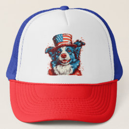 アメリ縁どカの旗帽子をかぶる キャップ