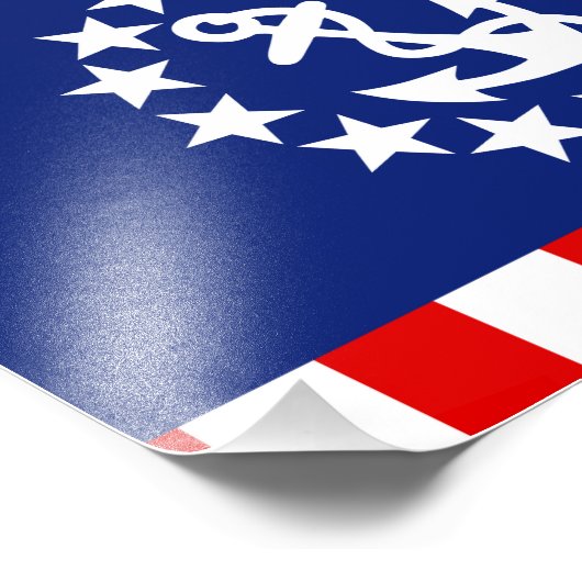 アメリ航海のカのヨット国旗はマリーナにある フォトプリント            (角)