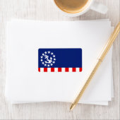 アメリ航海のカのヨット国旗はマリーナにある ラベル (インサイチュ)