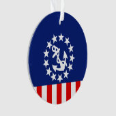 アメリ航海のカのヨット国旗 オーナメント (正面)