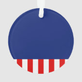 アメリ航海のカのヨット国旗 オーナメント (裏面)