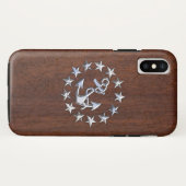 アメリ航海のンヨットフラッグいかりスターズプリント Case-Mate iPhoneケース (裏面(横))