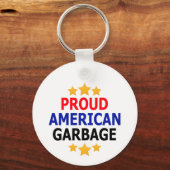 アメリ誇りを持ったカのガベージキーチェーン キーホルダー (正面)