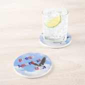 アメリ誇りを持ったカのハゲ・イーグル・コースター コースター (側面)