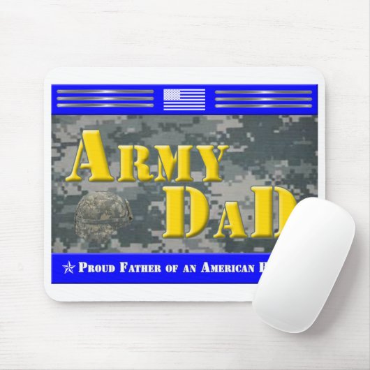 アメリ誇りを持ったカのヒーローギフトマウスパッドのパパ マウスパッド (マウス)
