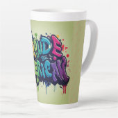 アメリ誇りを持ったカのラテ カフェラテマグ (右アングル)