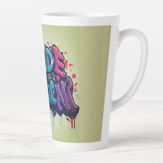 アメリ誇りを持ったカのラテ カフェラテマグ (右)