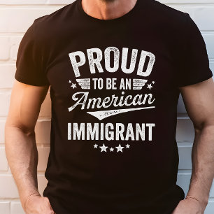 アメリ誇りを持ったカ移民 Tシャツ