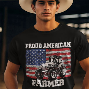 アメリ誇りを持ったカ農家農学者農業 Tシャツ