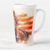 アメリ誇りを持ったカ馬 カフェラテマグ (右)