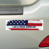 アメリ誇りを持ったカ_人 バンパーステッカー (車上)