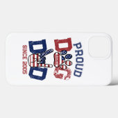 アメリ誇りを持ったカUSAペットドッグパパ恋人USフラグコーヒー Case-Mate iPhoneケース (裏面 (横))