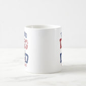 アメリ誇りを持ったカUSA愛犬パパ愛米国国旗 コーヒーマグカップ (中央)