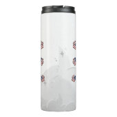 アメリ誇りを持ったカUSA愛犬パパ愛米国国旗 タンブラー (裏面)