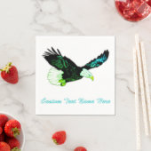 アメリ飛んでいるンバルイーグルナプキンスカスタム文字 スタンダードカクテルナプキン (インサイチュ)