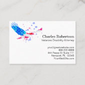 **アメリ   カン·イーグル·レッド·ホワイト·アンド·ブルーUSAフラグ 名刺 (裏面)