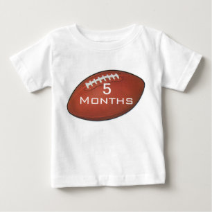 アメルのフットボールベビーの写真のための5か月のベビーのワイシャツ ベビーTシャツ