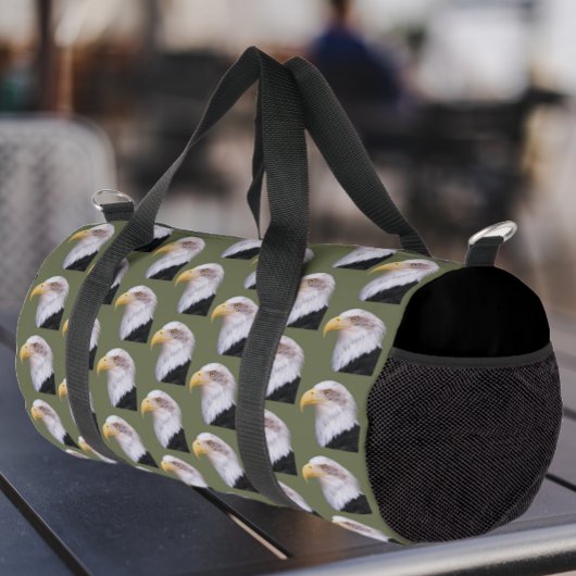 アメルシアンはげ鷲の頭模様 ダッフルバッグ